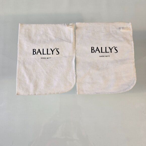 Vintage Bally's Casino 2 Shoe Mitts Las Vegas Strip Hotel Cloth Mitts - Picture 5 of 5